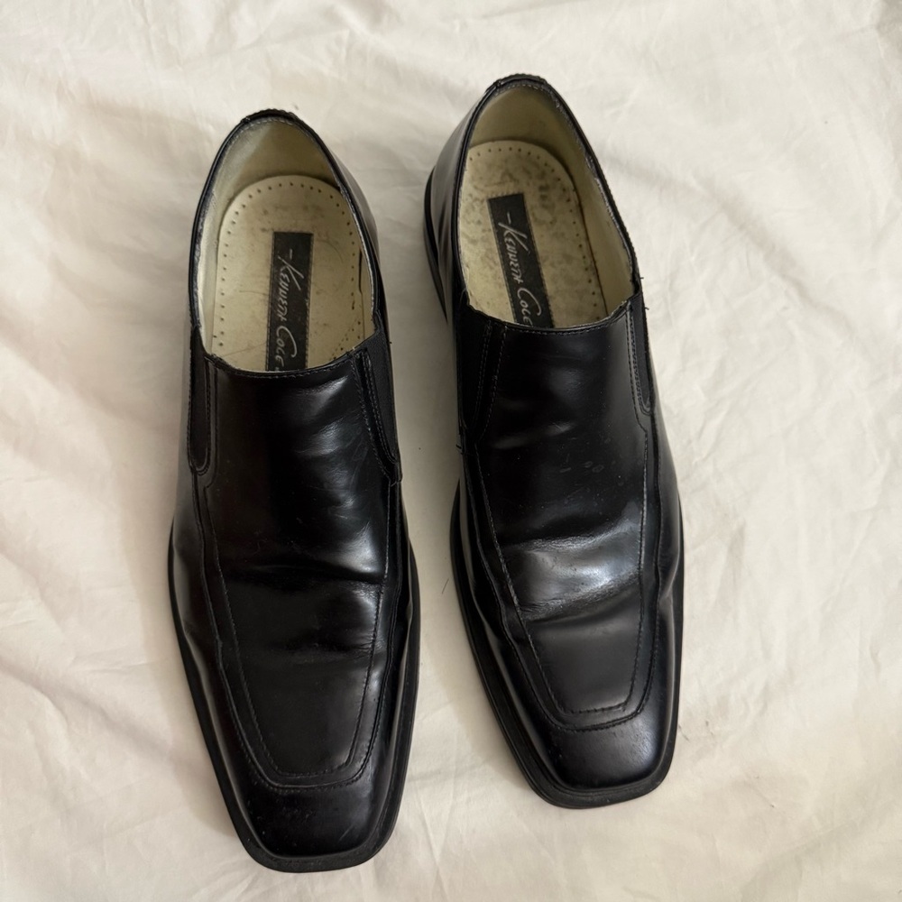 Kenneth Cole New York Black Leather Loafers